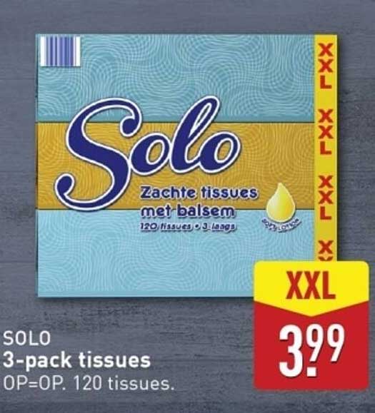 SOLO 3-pack tissues