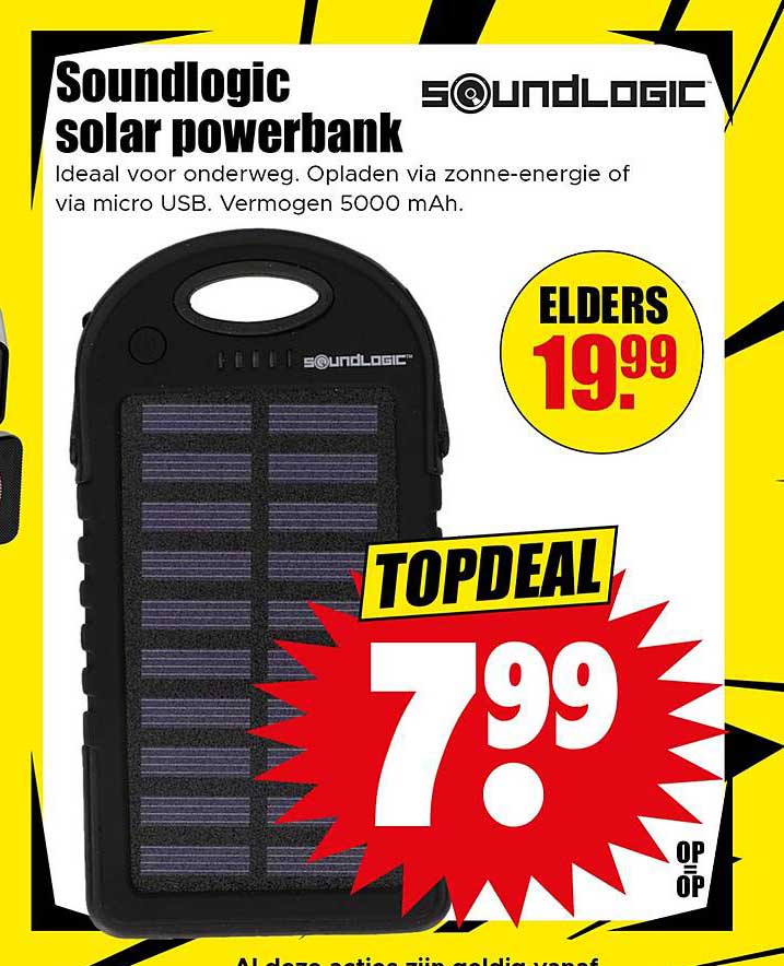 Soundlogic solar powerbank