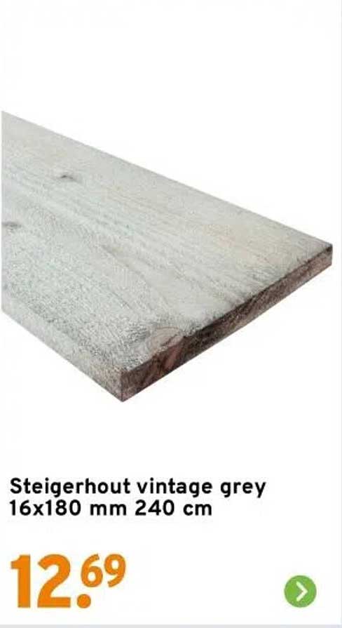 Steigerhout vintage grey 16x180 mm 240 cm