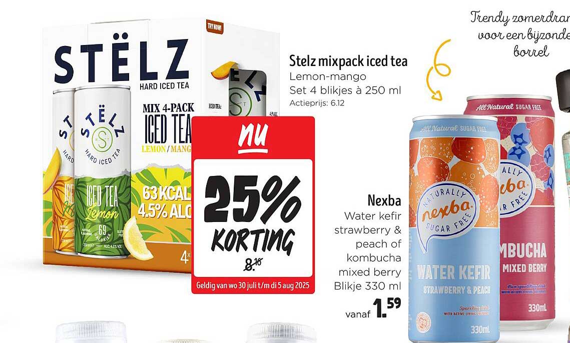 Stelz mixpack iced tea Lemon-mango