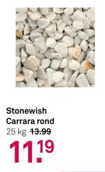 Stonewish Carrara rond