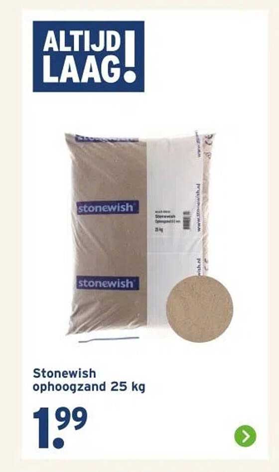 Stonewish ophoogzand 25 kg