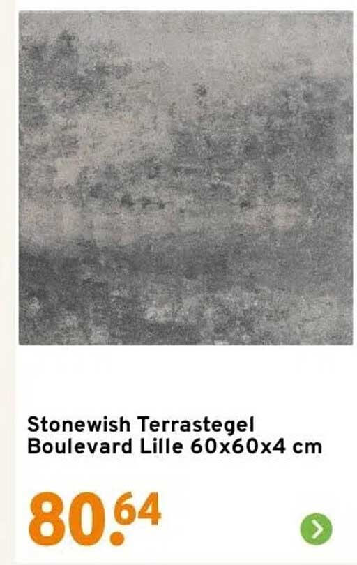 Stonewish Terrastegel Boulevard Lille 60x60x4 cm