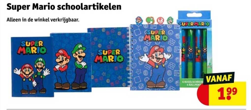 Super Mario schoolartikelen