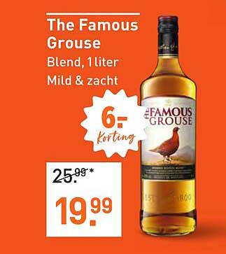 The Famous Grouse Blend, 1 liter Mild & zacht