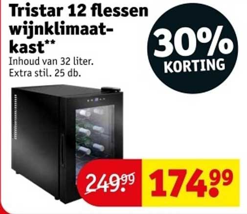 Tristar 12 flessen wijnklimaatkast**