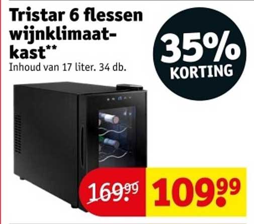Tristar 6 flessen wijnklimaatkast**