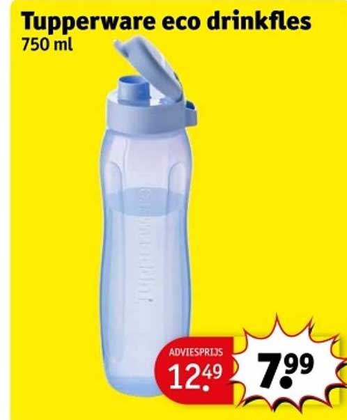 Tupperware eco drinkfles 750 ml
