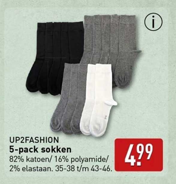UP2FASHION 5-pack sokken
