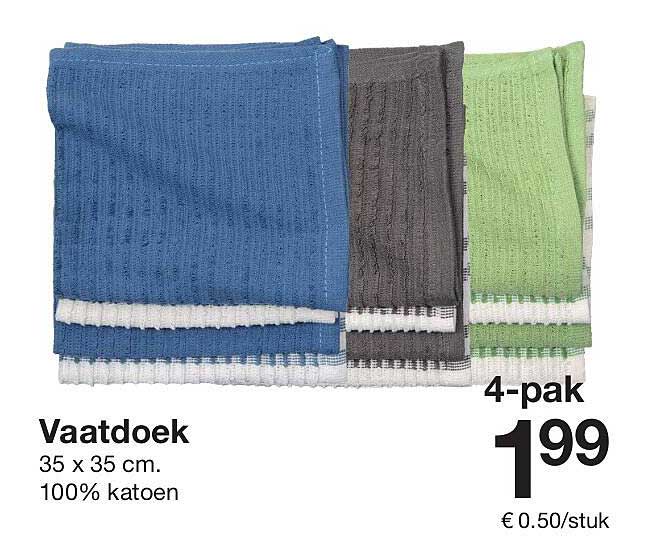 Vaatdoek 4-pak
