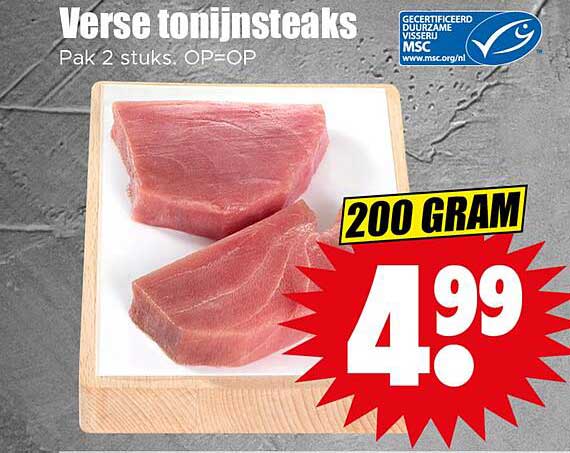 Verse tonijnsteaks