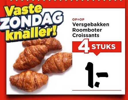 Versgebakken Roomboter Croissants