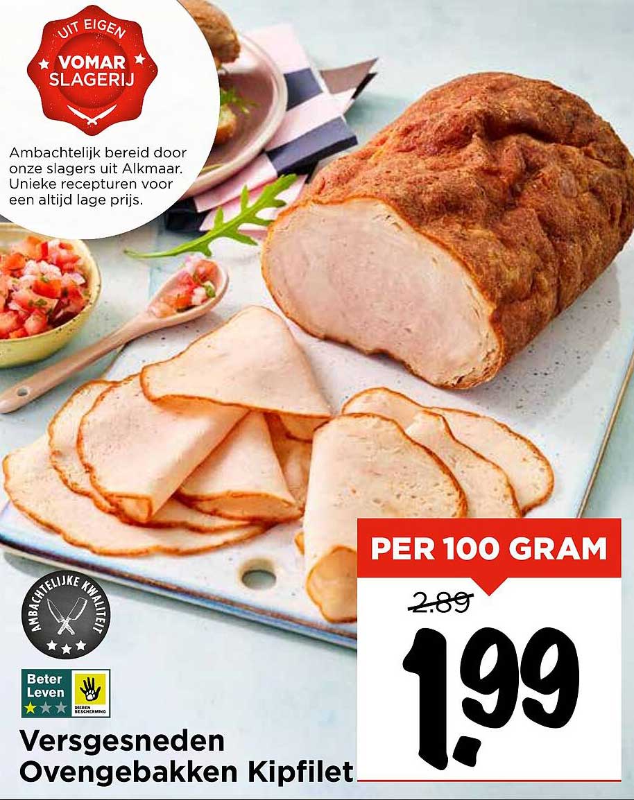 Versgesneden Ovengebakken Kipfilet