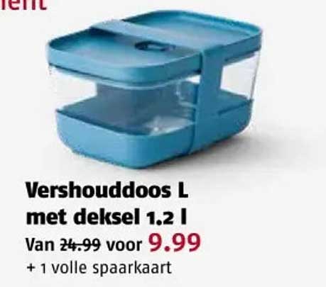 Vershouddoos L met deksel 1.2 l