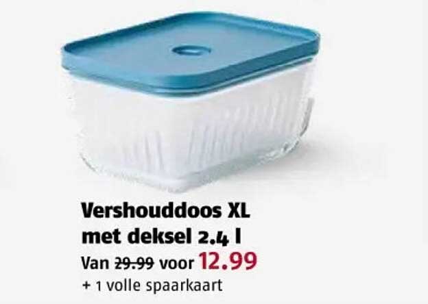 Vershouddoos XL met deksel 2.4 l