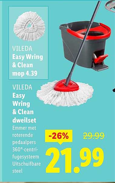 VILEDA Easy Wring & Clean dweilset
