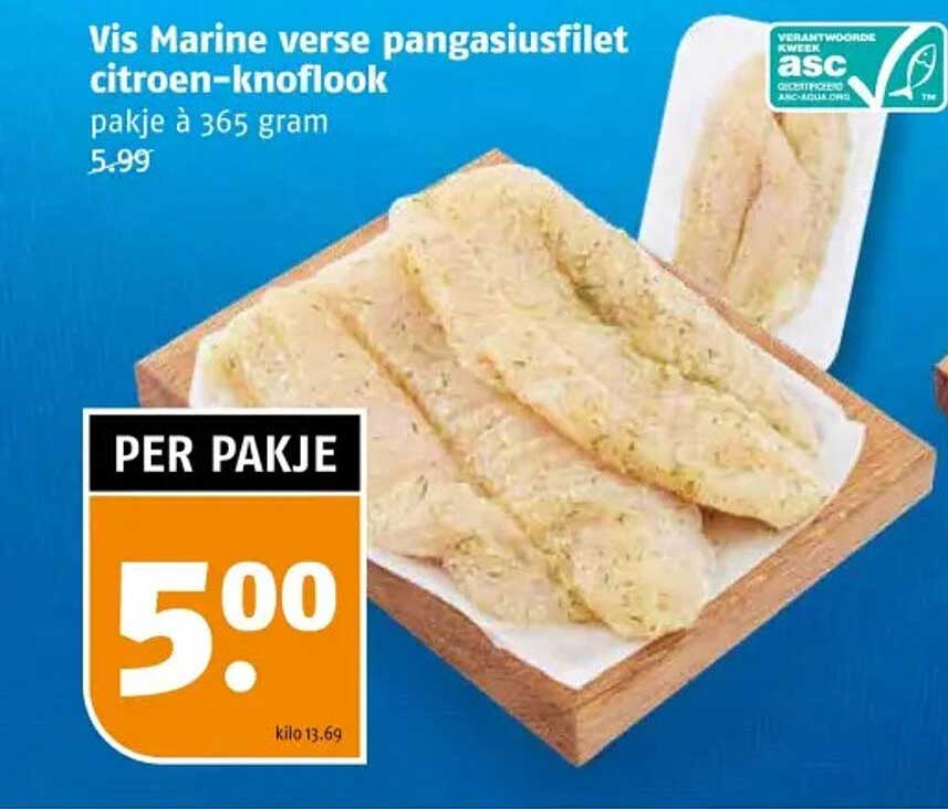 Vis Marine verse pangasiusfilet citroen-knoflook