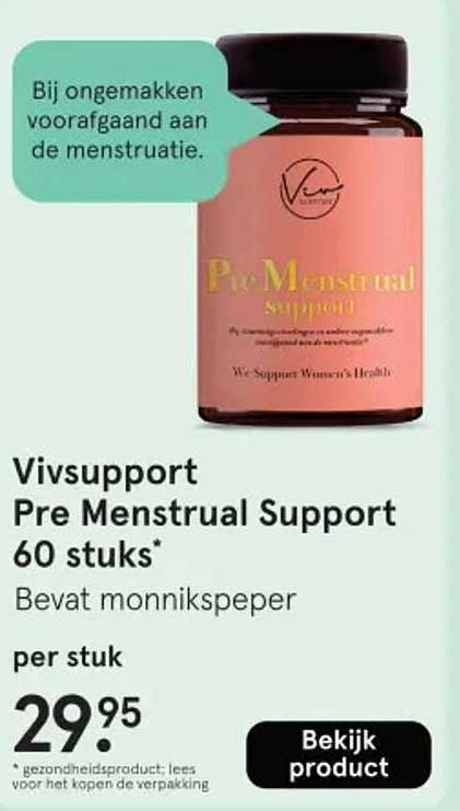 Vivsupport Pre Menstrual Support 60 stuks*