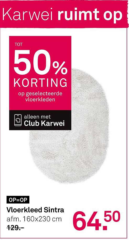 Vloerkleed Sintra afm. 160x230 cm