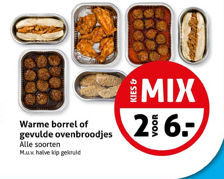 Warme borrel of gevulde ovenbroodjes