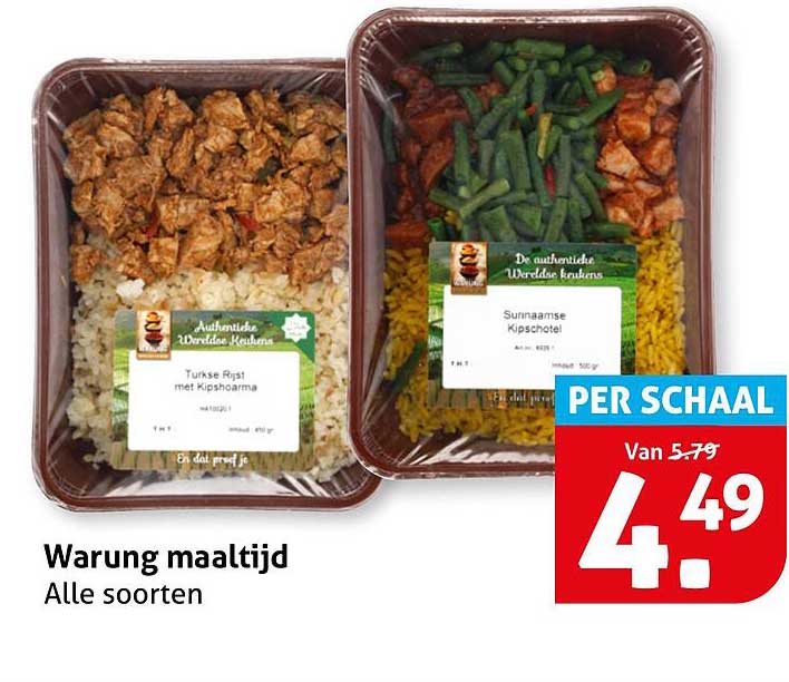 Warung maaltijd - Alle soorten