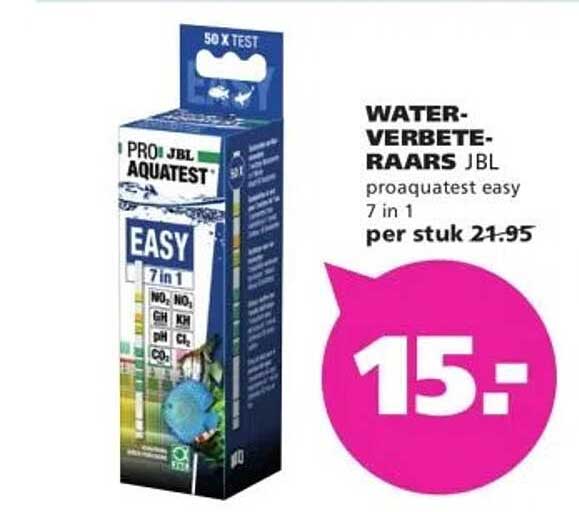 WATER-VERBETERAARS JBL proaquatest easy 7 in 1 per stuk 21.95