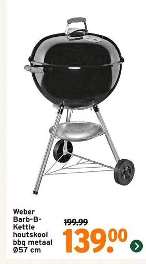 Weber Barb-B-Kettle houtskool bbq metaal Ø57 cm
