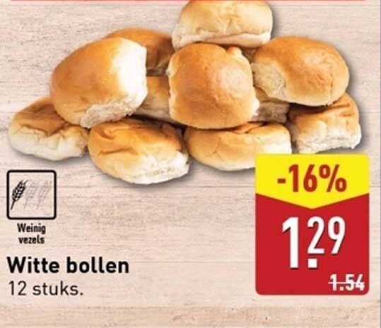 Witte bollen 12 stuks.