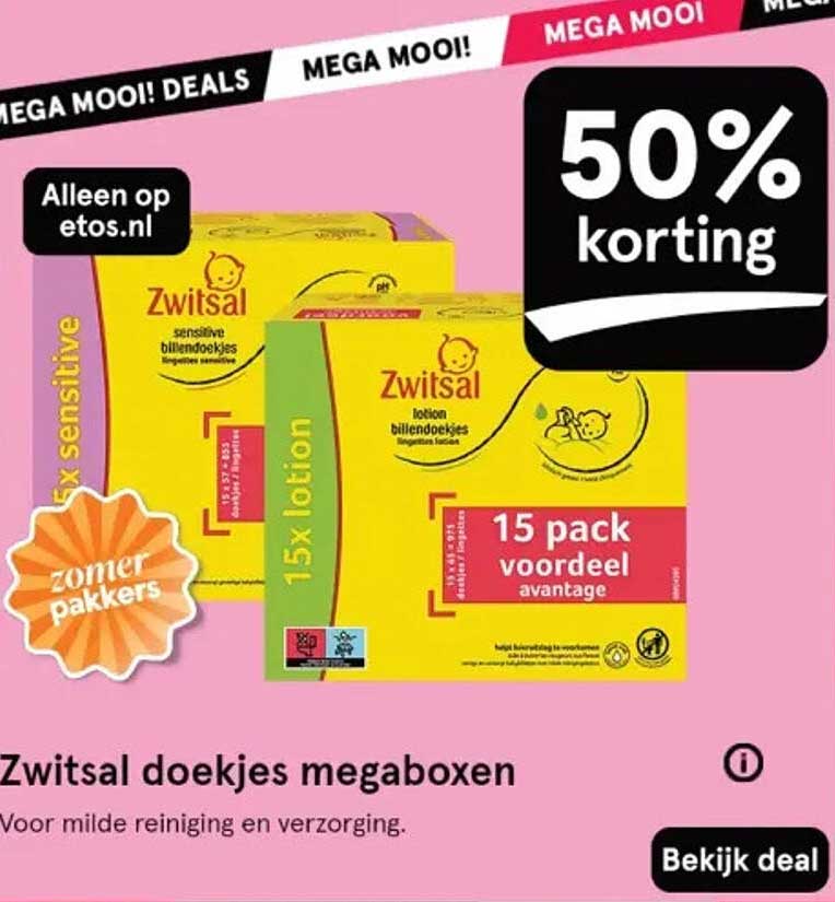 Zwitsal doekjes megaboxen