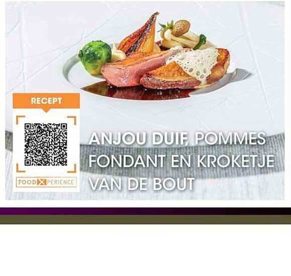 ANJOU DUIF, POMMES FONDANT EN KROKETJE VAN DE BOUT