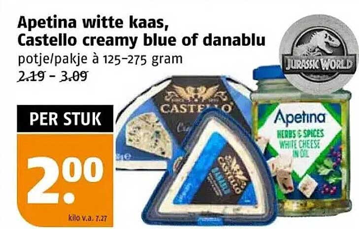 Apetina witte kaas, Castello creamy blue of danablue