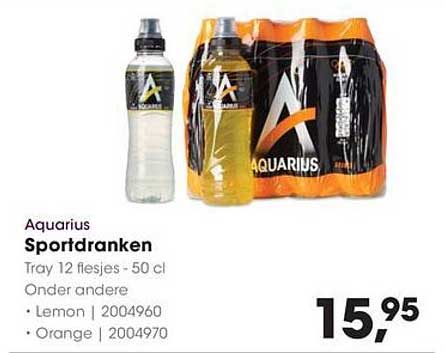 Aquarius Sportdranken Tray 12 flesjes - 50 cl
