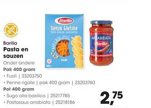 Barilla Pasta en sauzen