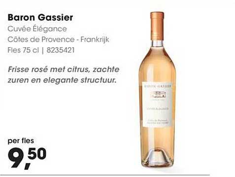 Baron Gassier Cuvée Éléganche Côtes de Provence - Frankrijk