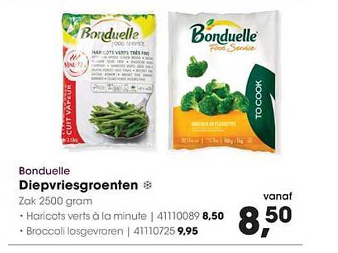 Bonduelle Diepvriesgroenten Zak 2500 gram