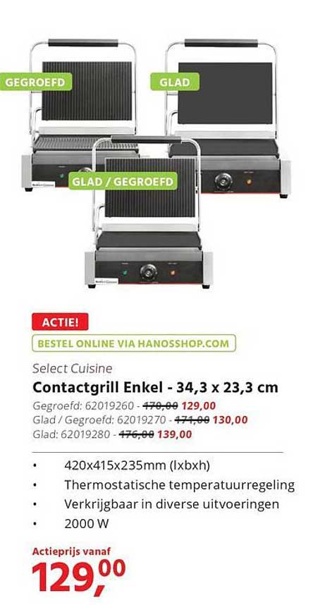 Contactgrill Enkel - 34,3 x 23,3 cm