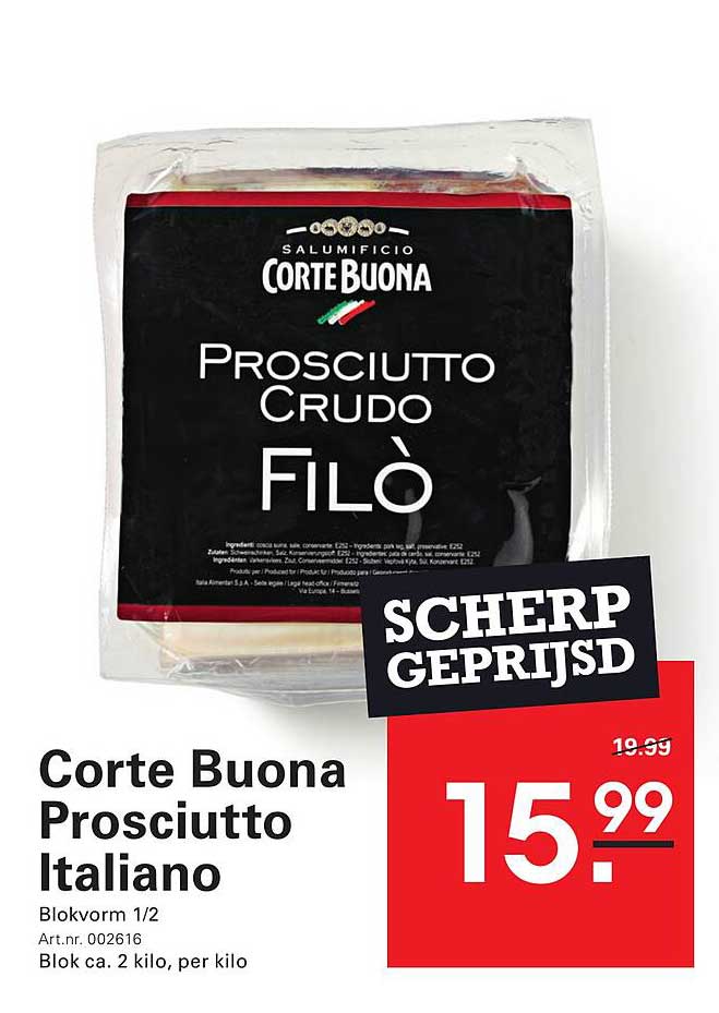 Corte Buona Prosciutto Italiano
