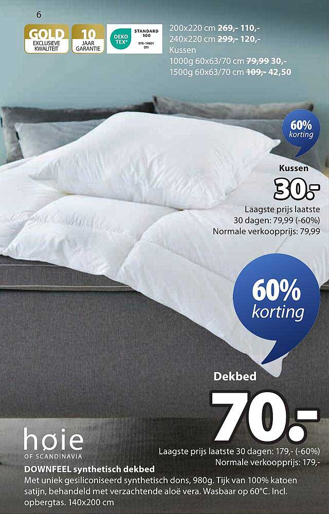 DOWNFEEL synthetisch dekbed