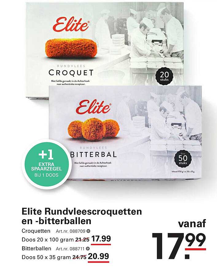 Elite Rundvleescroquettes en -bitterballen