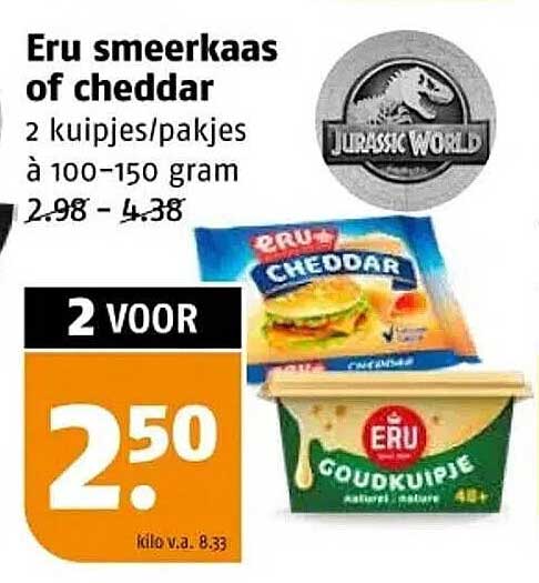 Eru smeerkaas of cheddar