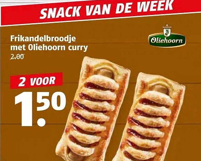 Frikandelbroodje met Oliehoorn curry