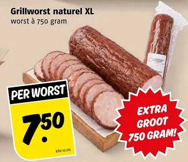 Grillworst naturel XL