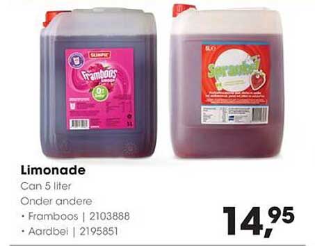 Limonade Can 5 liter