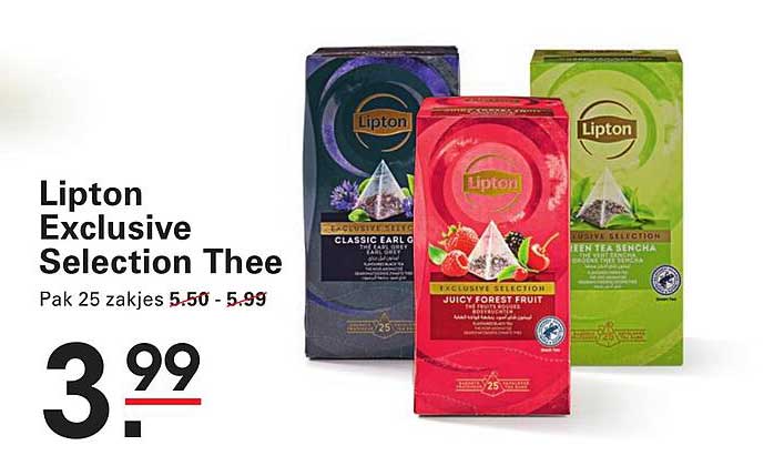 Lipton Exclusive Selection Thee Pak 25 zakjes