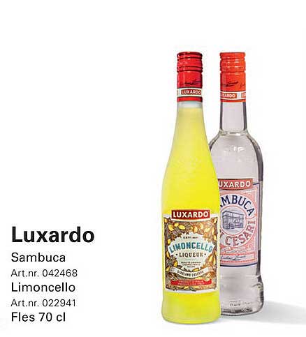 Luxardo Sambuca en Limoncello 70 cl