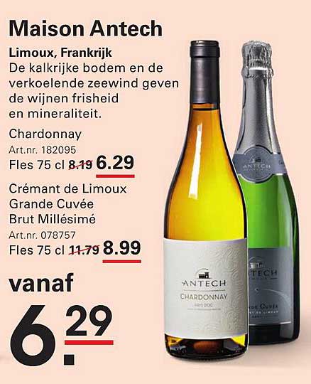 Maison Antech Chardonnay en Crémant de Limoux Grande Cuvée