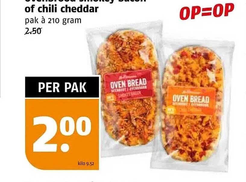Ovenbrood Smokey Bacon of Chili Cheddar