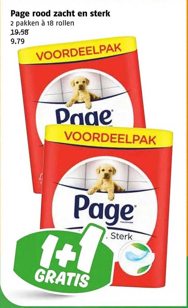 Page rood zacht en sterk