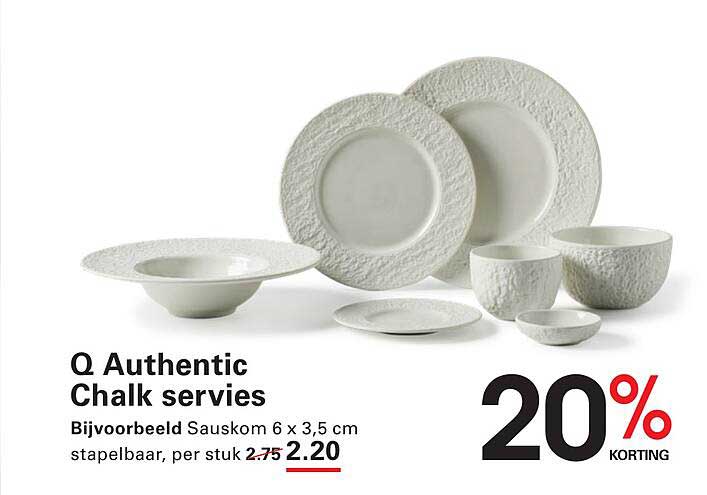 Q Authentic Chalk servies