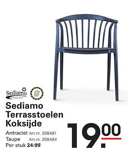 Sediamo Terrasstoelen Koksijde